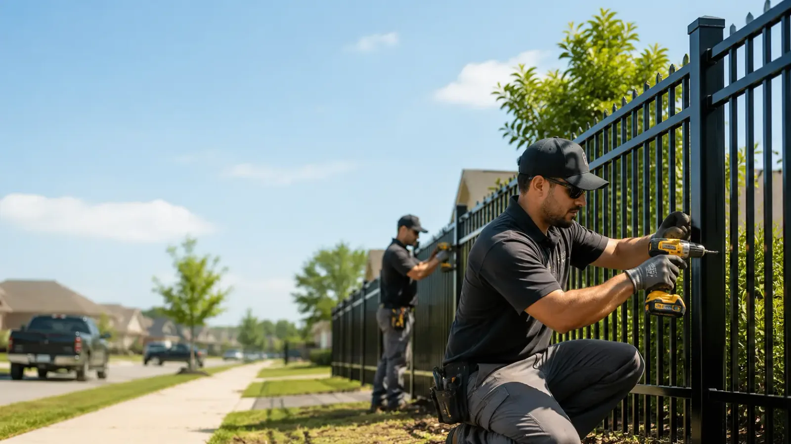 Metal Fence Installation in Glidden, TX